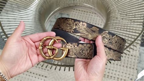 ceinture gucci homme serpent|Gucci GG Marmont Men's Leather Belt w/Serpent: Overview & try .